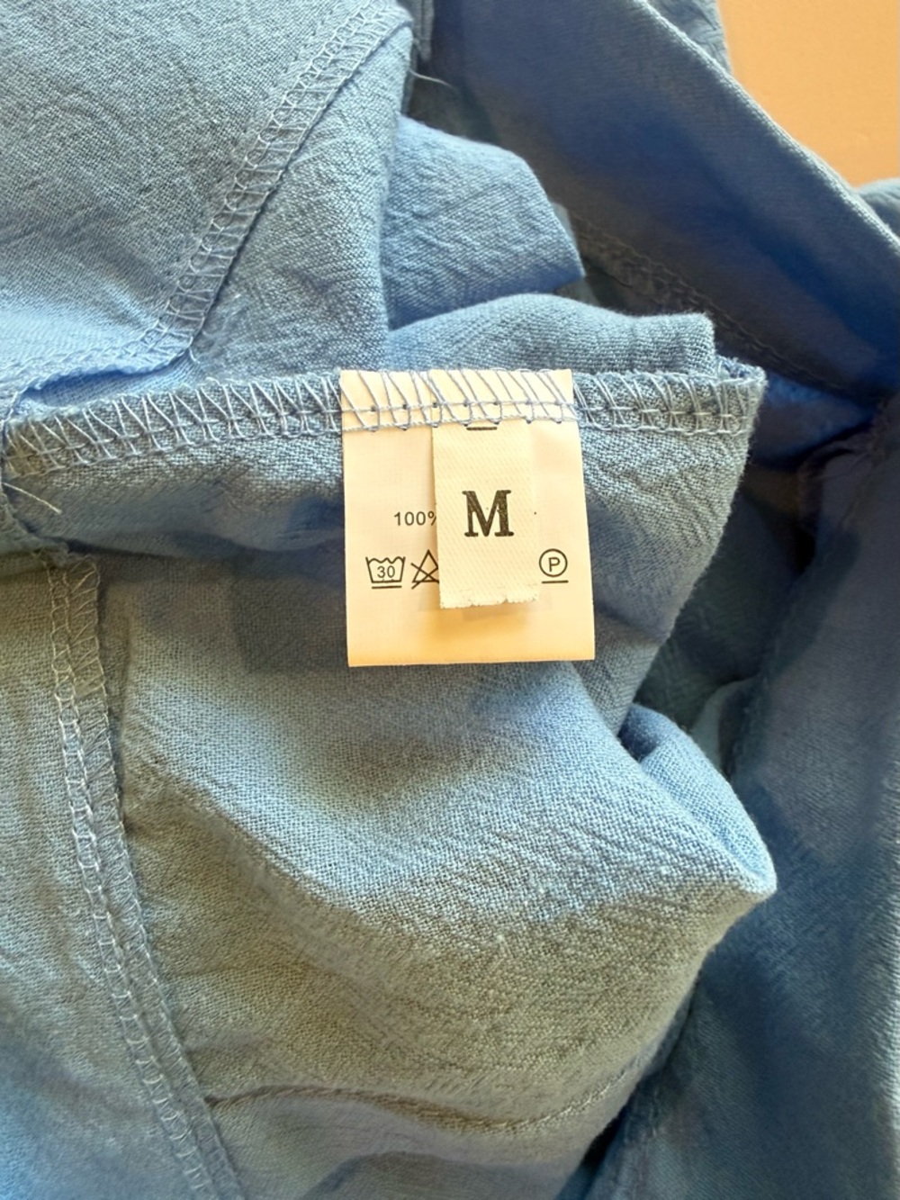 Light Blue Ruffle Hem Shorts - Picture 10 of 12